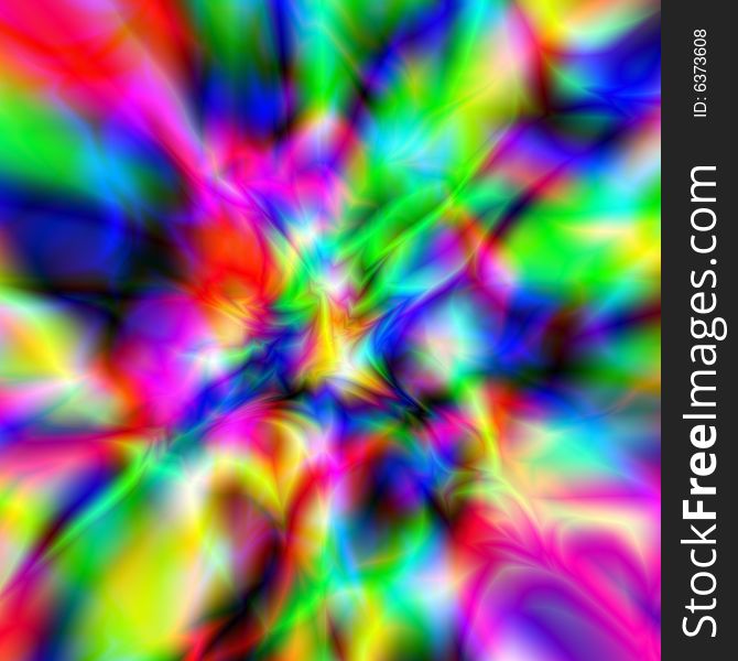 Multi-coloured psychodelic background (texture)