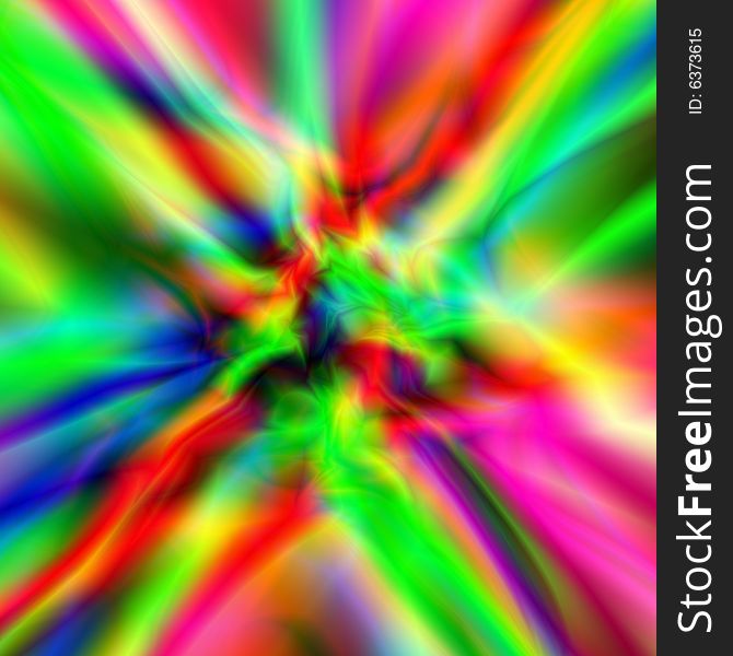 Multi-coloured psychodelic background (texture)