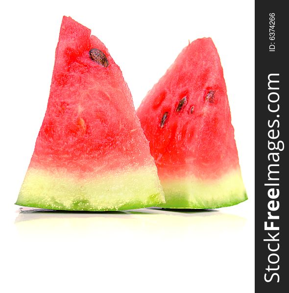 Watermelon on the white. Isolation. Watermelon on the white. Isolation.