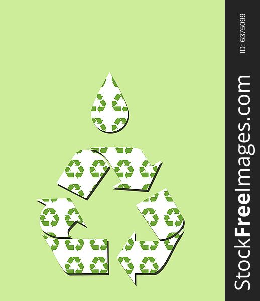 Go Green Recycle Background