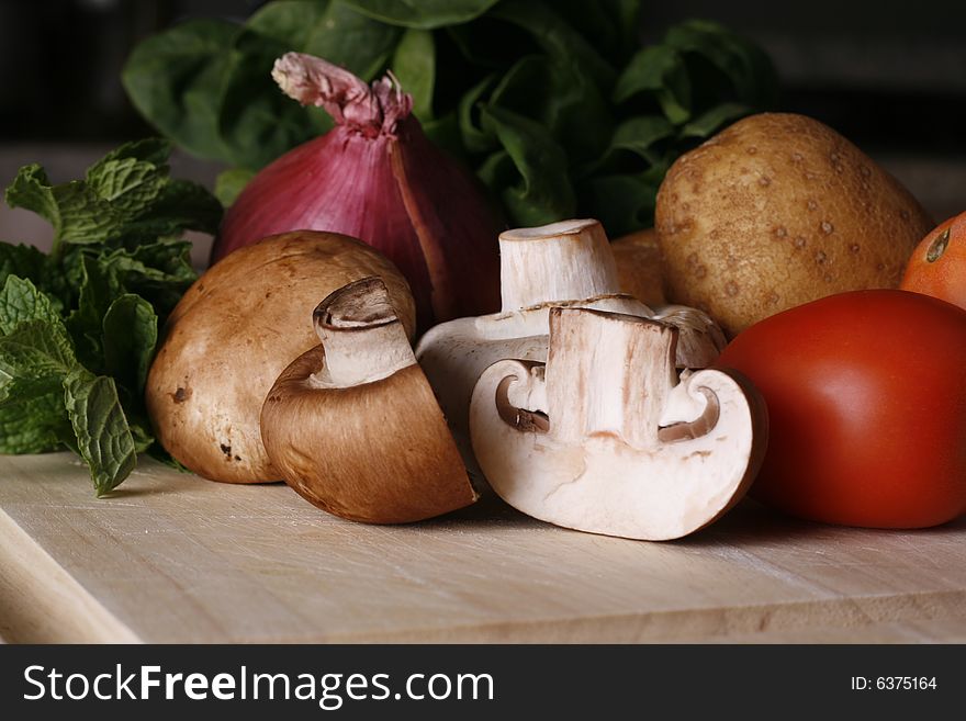 Ingredient of Mixed vegetables to be prepared