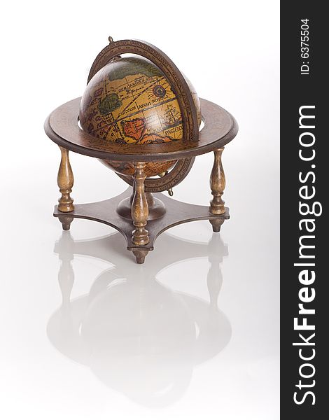 Old desktop globe of the world. Old desktop globe of the world