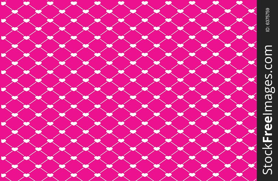 A fence in a pink background. A fence in a pink background