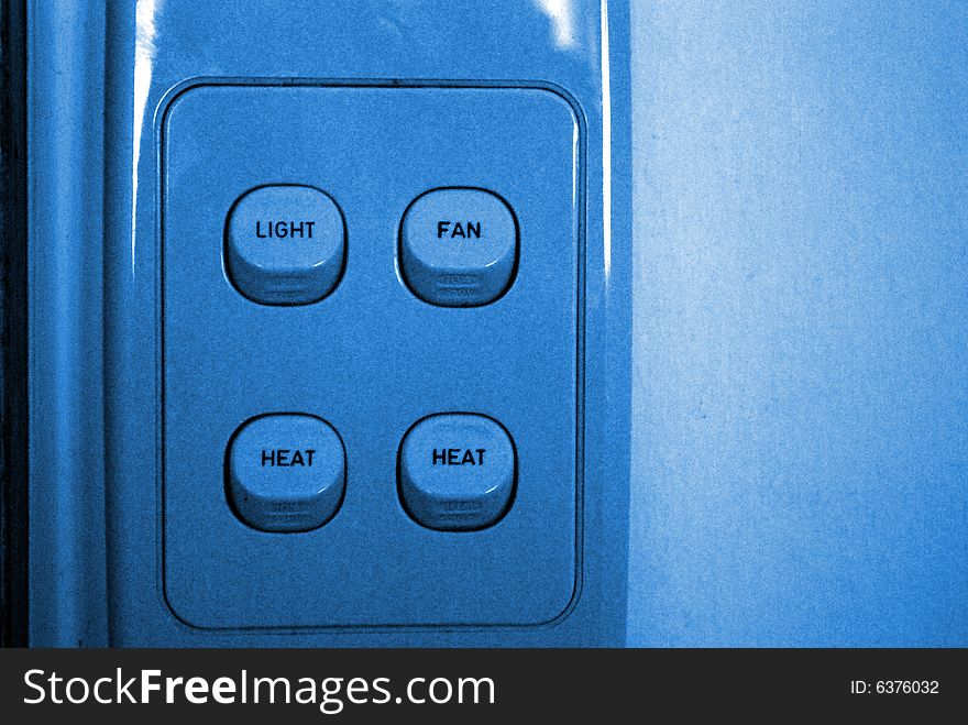 A blue image of a light switch