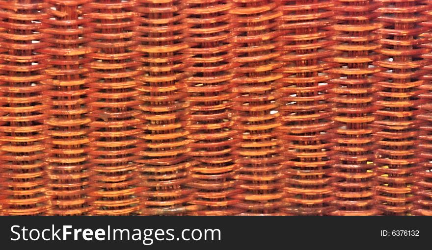 Still of wicker basket (front view) details of weave and wicker pattern fine details. Still of wicker basket (front view) details of weave and wicker pattern fine details