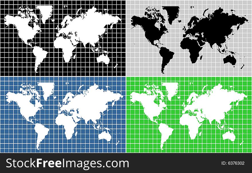 World map vector illustation background