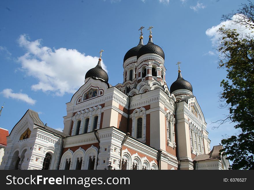 A russian ortodox church in tallinn. A russian ortodox church in tallinn