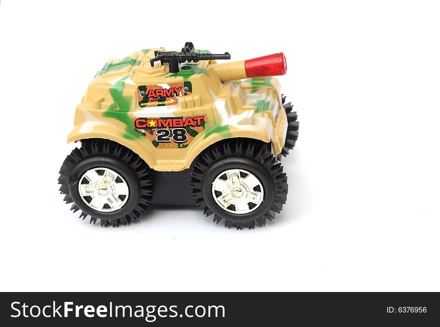 The Colorful Camouflage Plastic Toy Tank