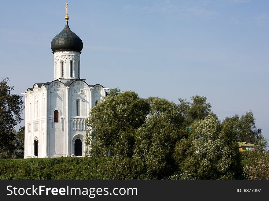 The Church of the Intercession of the Holy Virgin on the Nerl River is known for simplicity of its forms and nature landscape surrounding it. The Church of the Intercession of the Holy Virgin on the Nerl River is known for simplicity of its forms and nature landscape surrounding it.