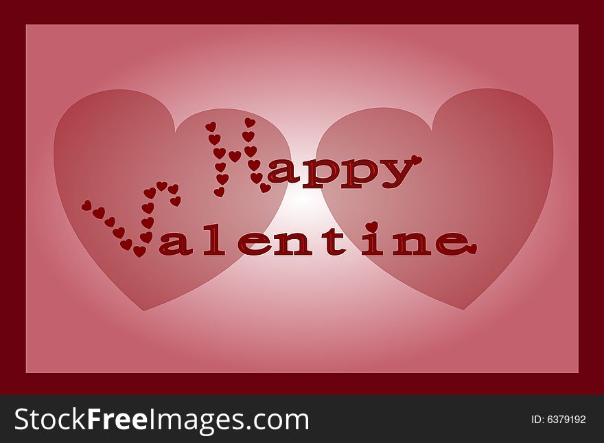 Happy Valentine card for 14th February