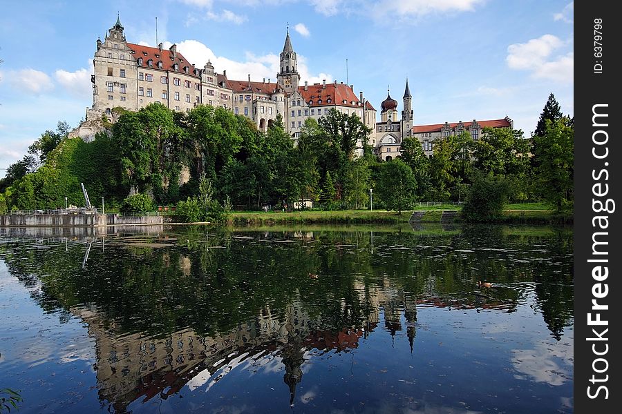 Sigmaringen Castle, a medieval fortress/castle located in the center of upper swabian town Sigmaringen. In former times home of the princes of Hohenzollern.