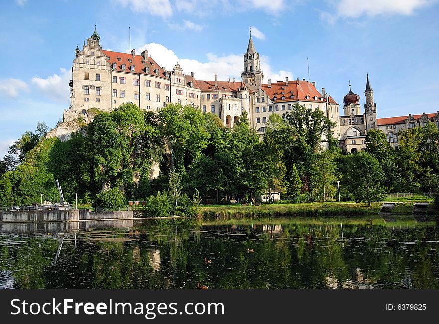 Sigmaringen Castle, a medieval fortress/castle located in the center of upper swabian town Sigmaringen. In former times home of the princes of Hohenzollern.