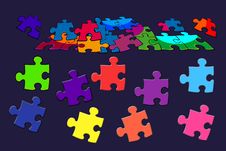 Puzzle Colorful Stock Photo
