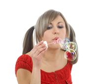 Blowing Bubbles Stock Photo Blowing Bubbles Stock Photo