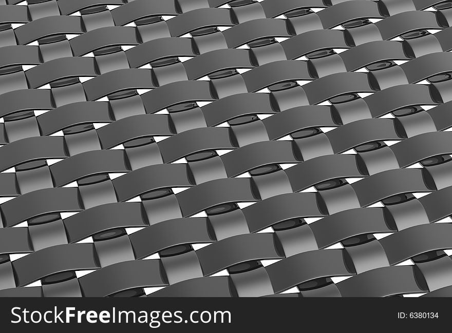 Large metallic weave pattern