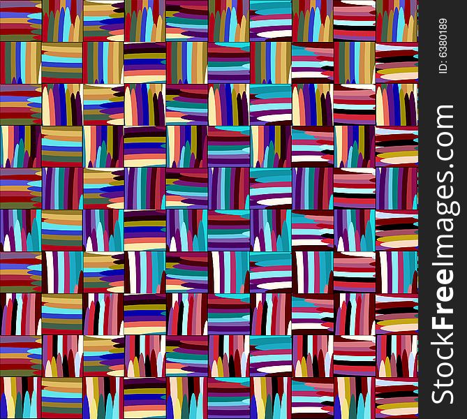 Pattern of native colored cubes. Pattern of native colored cubes