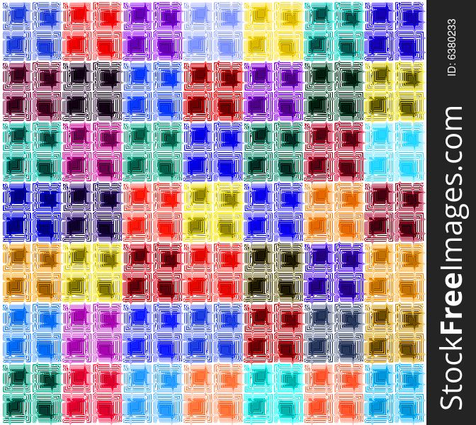 Pattern of colored cubes in cubes. Pattern of colored cubes in cubes