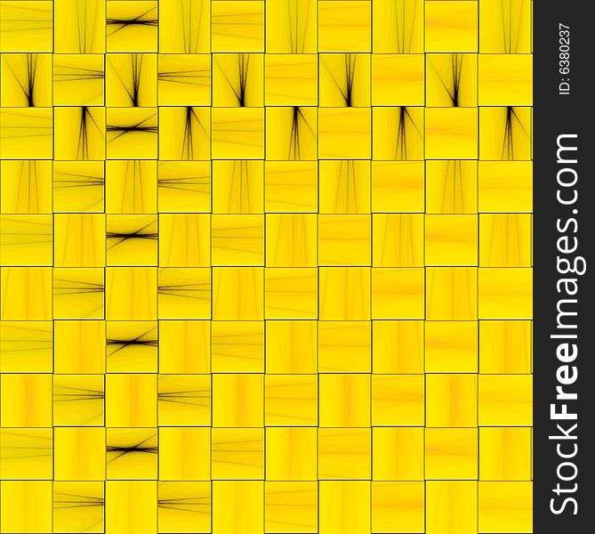 Pattern of yellow and gold cubes. Pattern of yellow and gold cubes