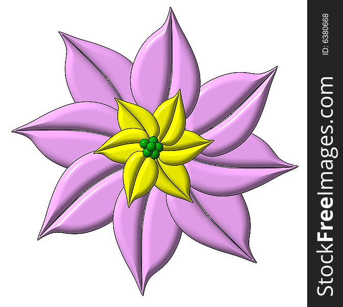 Flower - a computer generated image