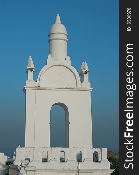 White  domed church in Due , India