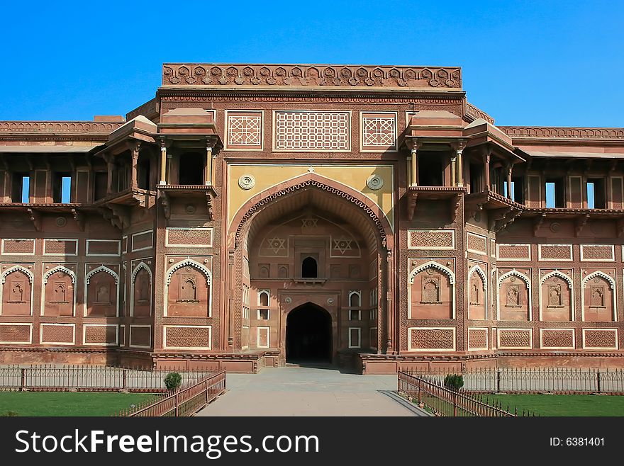 Gate of the Agra Fort, Agra, India. Gate of the Agra Fort, Agra, India