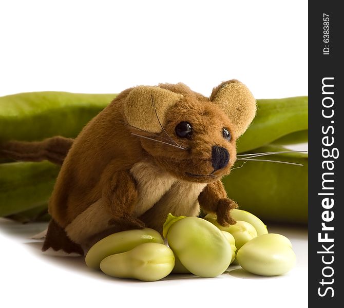 Provident mouse with the beans