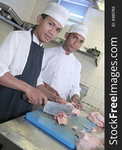 Chef At Butcher