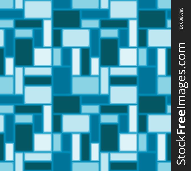 Seamless blue tile vector pattern. Seamless blue tile vector pattern