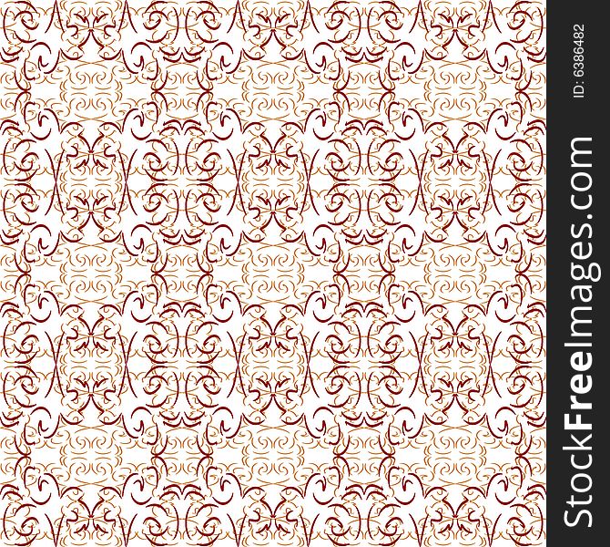 Seamless red and white ornament vector pattern. Seamless red and white ornament vector pattern