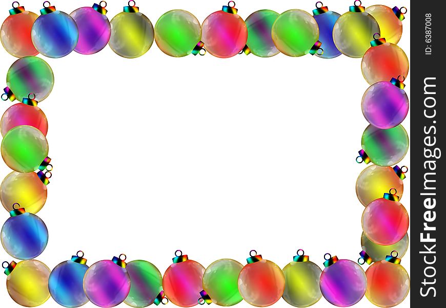 A frame for christmas on white background