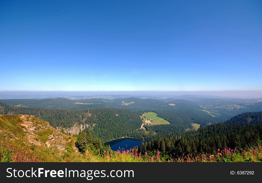 View from Mt. Feldberg, southern Black Forest, Germany. View from Mt. Feldberg, southern Black Forest, Germany