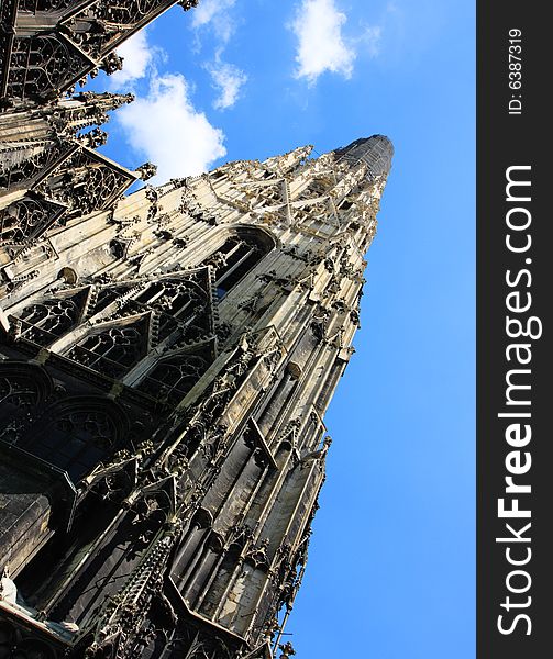 St. Stephens Cathedral (Stephansdom) in the center of Vienna in Austria. St. Stephens Cathedral (Stephansdom) in the center of Vienna in Austria