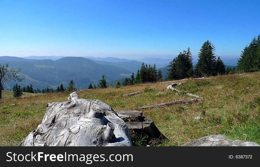 View from Mt. Feldberg, southern Black Forest, Germany. View from Mt. Feldberg, southern Black Forest, Germany