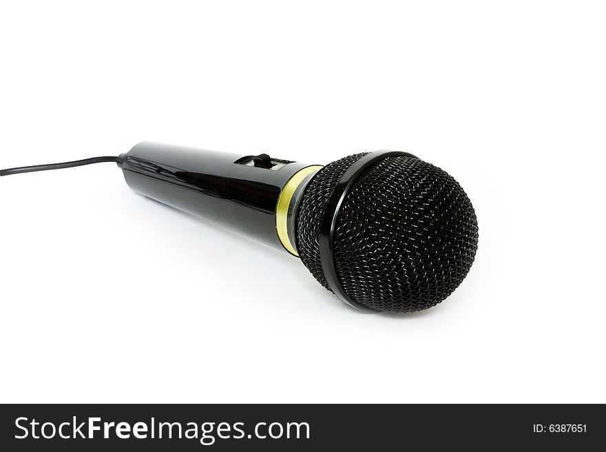 Microphone on a white background. Microphone on a white background.