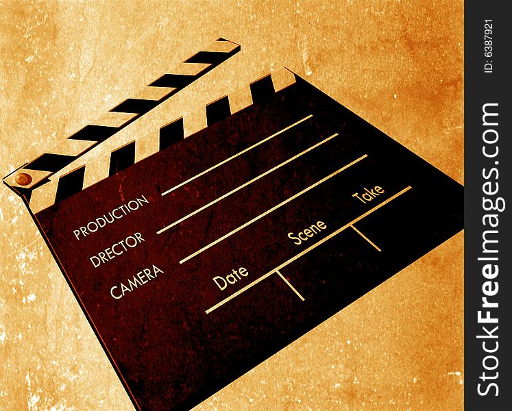 Film Clapboard, 2D digital art