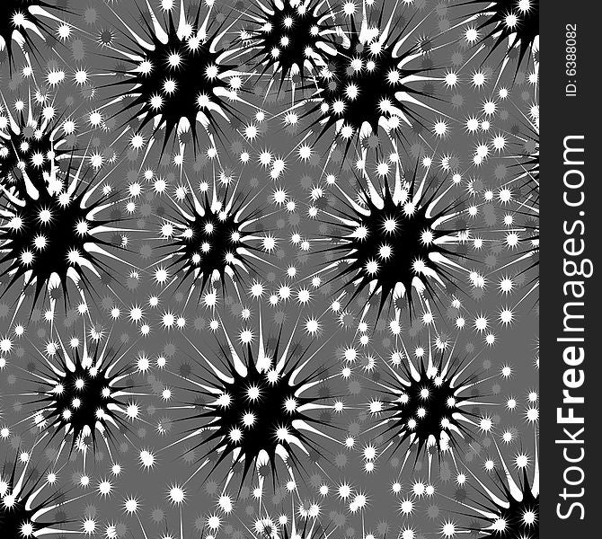 Seamless abstract black and white pattern. Seamless abstract black and white pattern