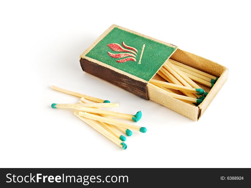 Match box, is isolated on a white background. Match box, is isolated on a white background.