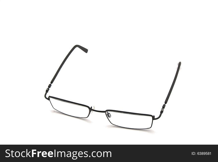 Nice thin glasses isolated over white