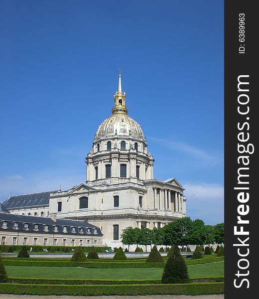 Palace of the disabled, Paris, France,the tomb of Napoleon