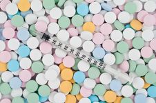 Colourful Pills And Drugs Royalty Free Stock Image