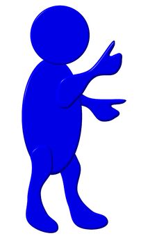 Dark Blue Dude Thumbs Up Stock Photography Dark Blue Dude Thumbs Up Stock Photography