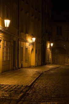 Night Prague Scenery Royalty Free Stock Images Night Prague Scenery Royalty Free Stock Images