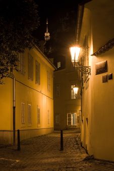 Night Prague Scenery Stock Photography Night Prague Scenery Stock Photography