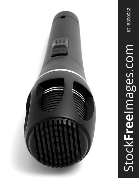 Modern Black Microphone Head