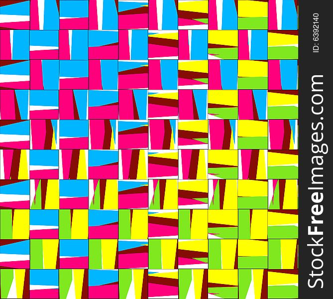 Pattern of cubes in native colors. Pattern of cubes in native colors