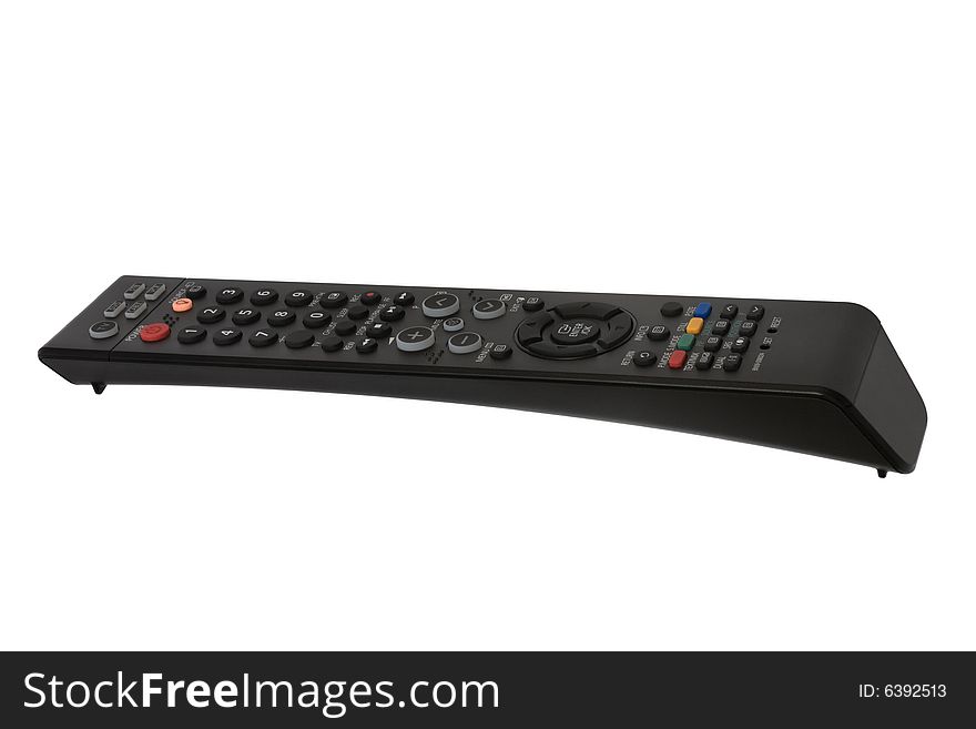 The modern remote-control on a white background