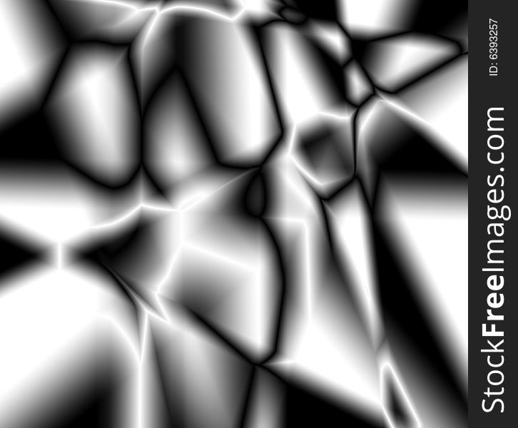 Black and white chrome abstract background