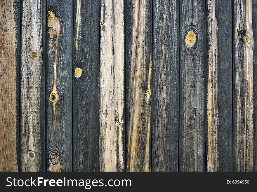 Surface of old wooden fence