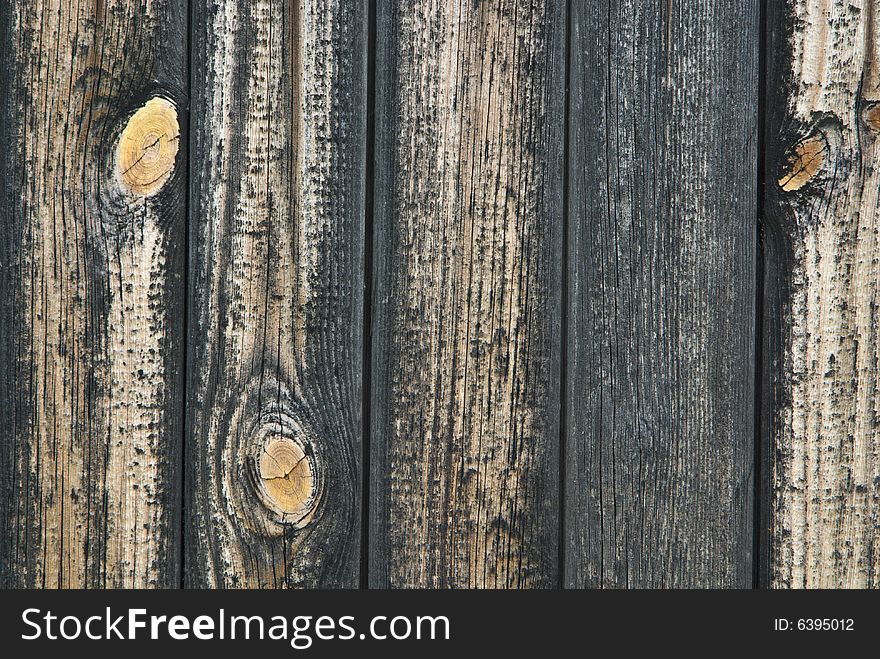 Surface of old wooden fence