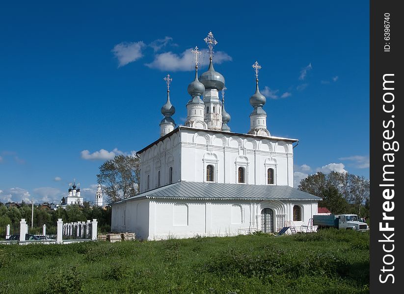 Ortodox church in Suzdal (Russia) in summer
